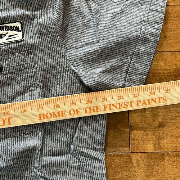 New Harley Davidson Striped Mechanic’s Shirt L - Picture 4 of 9